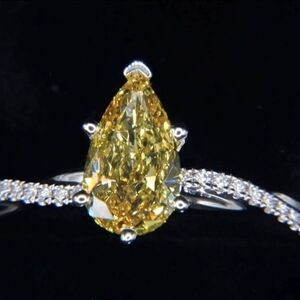 Elegant Yellow Diamond Size 9